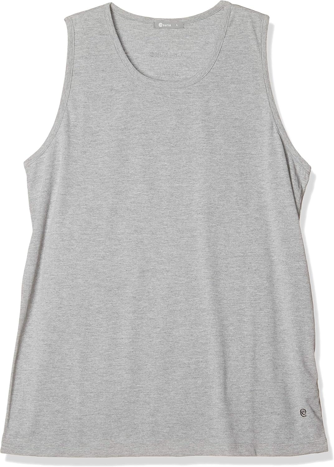 [suia] 坦克背心 水箱灰色褶皱l 男士 灰色海绵 日本 l (日本サイズl